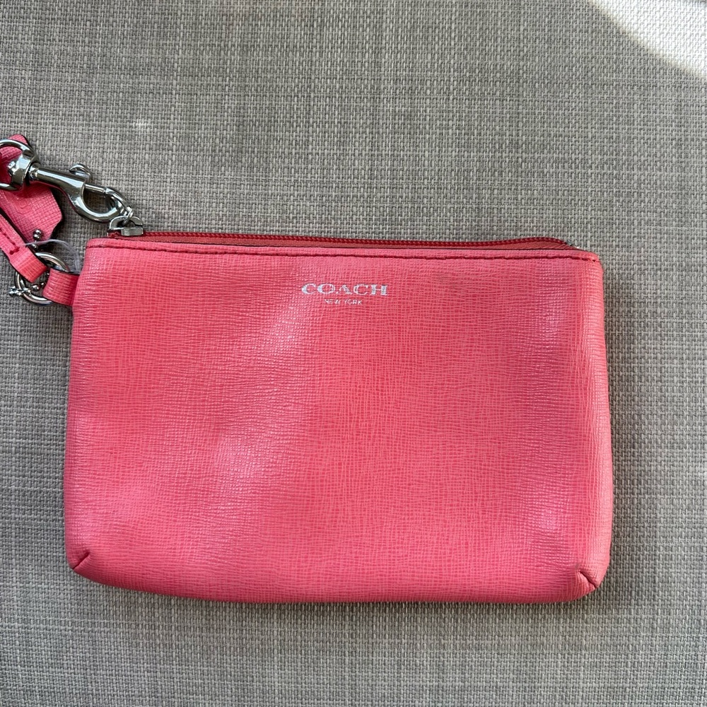 Coach Coral Wristlet